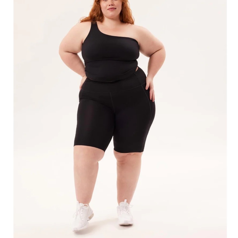 Girlfriend collective long compressive biker shorts